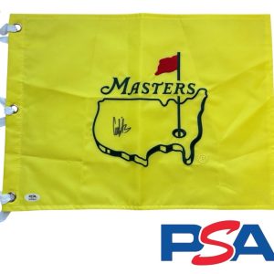 Ludvig Aberg Signed Undated Masters Pin Flag PSA AUTO Augusta National Golf Club