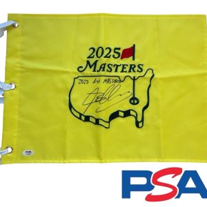 Jose Luis Ballester Signed 2025 1st Masters Golf Flag PSA AUTO Augusta National