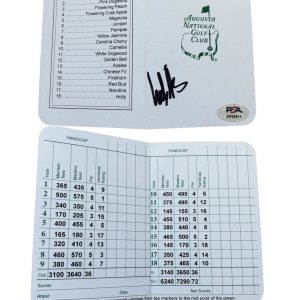 Ludvig Aberg Signed Masters Scorecard Augusta National Golf Club PSA/DNA AUTO