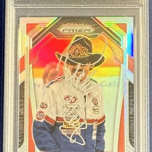 2020 Panini Prizm Racing Silver #King Richard Petty Signed Card AUTO PSA Slabbed