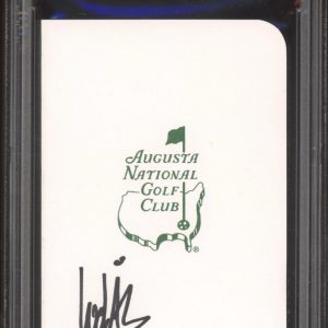 Ludvig Aberg Signed Masters Golf Scorecard PSA GEM MINT 10 AUTO Augusta National