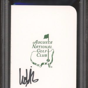 Ludvig Aberg Signed Masters Golf Scorecard PSA GEM MINT 10 AUTO Augusta National