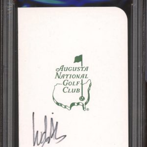 Ludvig Aberg Signed Masters Scorecard PSA AUTO Augusta National Golf Club PGA