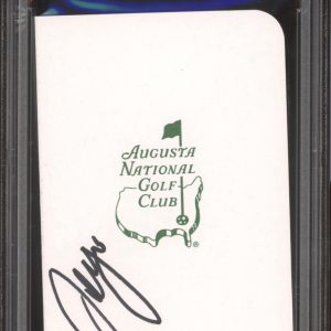 Sergio Garcia Signed Augusta Masters Scorecard PSA GEM MT 10 AUTO 2017 CHAMPION
