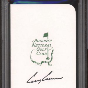 Corey Conners Signed Masters Scorecard PSA GEM 10 AUTO Augusta National Golf