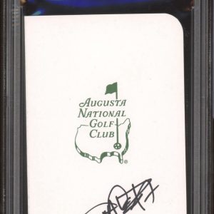 Scott Van Pelt Signed Masters Scorecard PSA GEM 10 AUTO Augusta National ESPN