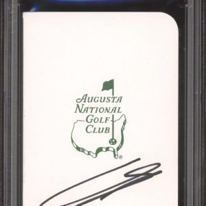 Sungjae Im Signed Masters Scorecard PSA AUTO Augusta National Golf Club PGA