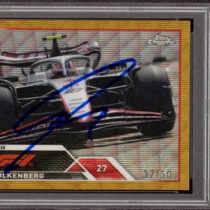 2023 Topps Chrome F1 #120 Nico Hulkenberg Gold Refractor /50 PSA GEM MT 10 AUTO