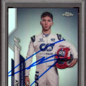2020 Topps Chrome F1 #11 Pierre Gasly Signed Refractor Rookie Card PSA AUTO RC