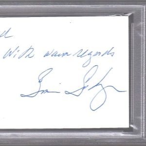 SONIA SOTOMAYOR HAND SIGNED CUT SIGNATURE      SIGNED TO DAVID       PSA SLABBED