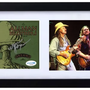 Warren Haynes Allman Brothers Band Signed Autograph Dreams CD Cover Framed ACOA