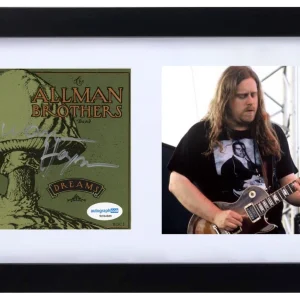 Warren Haynes Allman Brothers Band Signed Autograph Dreams CD Cover Framed ACOA