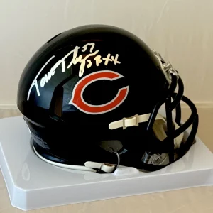 Tom Thayer signed Chicago Bears mini helmet autographed W/ SB XX JSA Witnessed