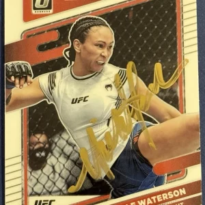 Michelle Waterson Signed 2022 Donruss Optic Base UFC Card BAS Beckett COA