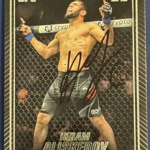 Ikram Aliskerov Signed 2024 Knockout Base UFC Card BAS Beckett COA