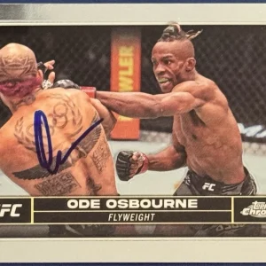 Ode Osbourne Signed 2024 Topps Chrome UFC Rookie Card BAS Beckett COA