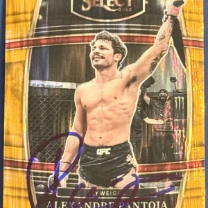 Alexandre Pantoja Signed 2022 Panini Select Orange UFC Card BAS Beckett COA