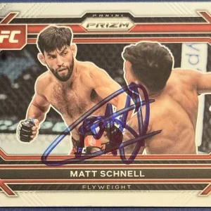Matt Schnell Signed 2023 Panini Prizm UFC Base Card BAS Beckett COA
