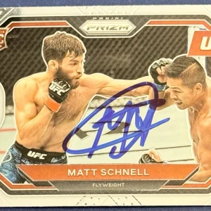 Matt Schnell Signed 2021 Panini Prizm UFC Base Card BAS Beckett COA