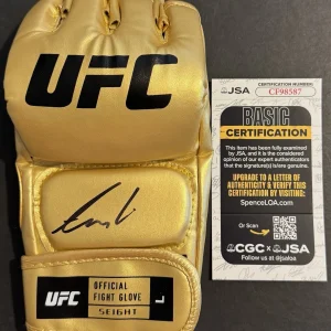 Alexander Volkanovski Signed Autographed Gold UFC Fight Glove JSA COA The Great