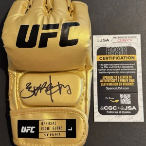 Zhang Weili Signed Auto Gold UFC Fight Glove JSA COA Rare Chinese Autograph
