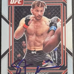 Stipe Miocic Signed 2023 Panini Prizm Base UFC Card BAS Beckett COA