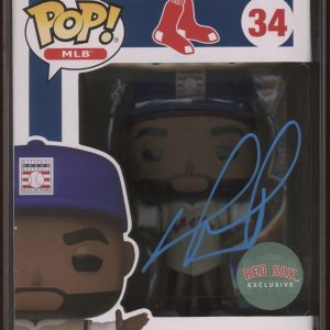 David Ortiz Signed MLB Hall Of Fame Funko Pop 34 PSA ENCAPSULATED BOSTON RED SOX