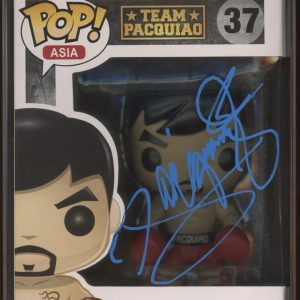 Manny Pacquiao Signed Boxing Asia Vaulted Funko Pop #37 PSA ENCAPSULATED AUTO