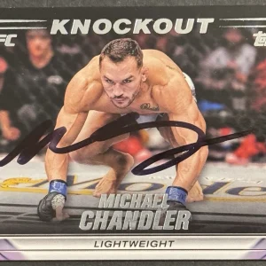 Michael Chandler Signed 2024 Topps Knockout Base UFC Card Beckett