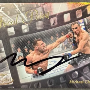 Michael Chandler Signed 2024 Topps Gold Label Focal Point UFC Card Beckett