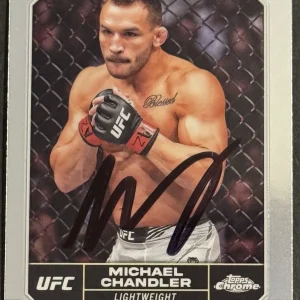 Michael Chandler Signed 2024 Topps Chrome Base UFC Card Beckett