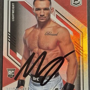 Michael Chandler Signed 2021 Chronicles Elite Rookie Base UFC Card Beckett