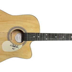 Willie Nelson Signed Autograph Full Size Acoustic Guitar Country Music Star ACOA