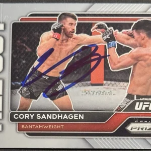 Cory Sandhagen Signed 2023 Panini Prizm All Out UFC Card BAS Beckett On Card