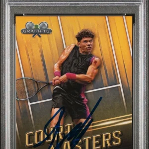 2024 Topps Graphite Ben Shelton Gold Rookie Court Masters /25 Auto PSA MINT 9/10