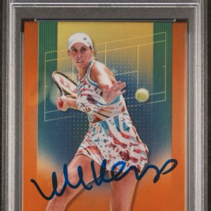 2024 Topps Chrome Tennis Madison Keys Clay Court Refractor AUTO PSA MINT 9/10