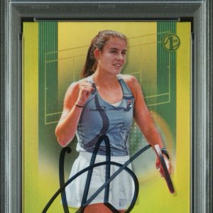 2024 Topps Chrome Tennis #141 Emma Navarro Lime Green Refractor /299 AUTO PSA 10