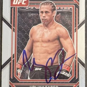 Urijah Faber Signed 2023 Panini Prizm UFC Base Card BAS Beckett On Card