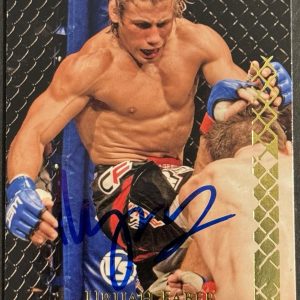 Urijah Faber Signed 2011 Topps WEC Gold UFC Base Card BAS Beckett On Card