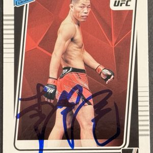 Li Jingliang Signed 2022 Donruss UFC Base Card BAS Beckett On Card