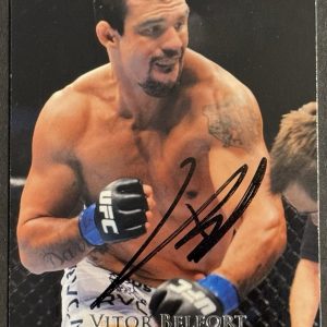 Vitor Belfort Signed 2011 Topps UFC Base Card BAS Beckett On Card
