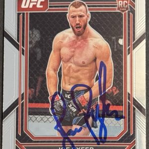 Joe Pyfer Signed 2023 Panini Prizm UFC Rookie Card BAS Beckett On Card