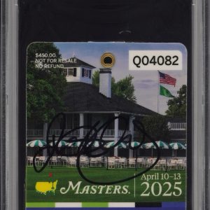Rory McIlroy Signed 2025 Masters Badge Grand Slam Champion PSA GEM MINT 10 AUTO