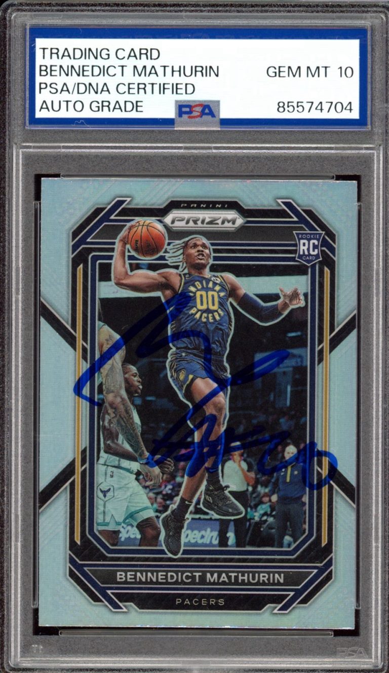 BILLET RECRUE 2022-23 Contenders Optic Bennedict Mathurin bleu Prizm RC