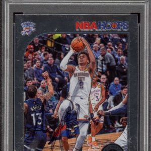 2019 Panini NBA Hoops Premium #80 Shai Gilgeous-Alexander Signed Card PSA AUTO