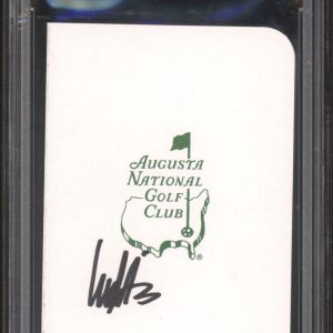 Ludvig Aberg Signed Masters Scorecard PSA GEM MINT 10 AUTO Augusta National Golf