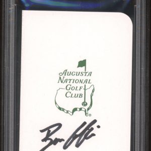 Ben Griffin Signed Masters Scorecard PSA AUTO Augusta National Golf Club PGA