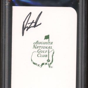 Patrick Reed Signed Augusta Masters Scorecard PSA GEM MT 10 AUTO 2018 CHAMPION