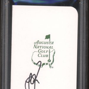 Justin Rose Signed Masters Golf Scorecard PSA GEM MINT 10 AUTO Augusta National