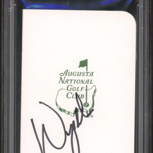 Wyndham Clark Signed Augusta Masters Golf Scorecard PSA/DNA GEM MINT 10 AUTO PGA